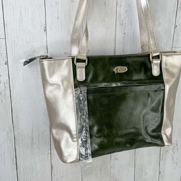 Genuine Leather Tote Handbag Aurielle by Carryland Shoulder Bag Large Size - Picture 12 of 14